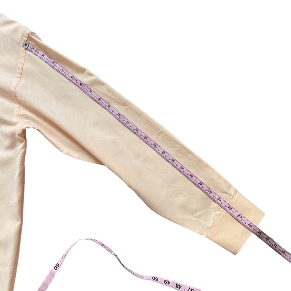 Wrangler George Strait Cowboy Cut Collection Light Peach Button Up Shirt - Picture 10 of 10